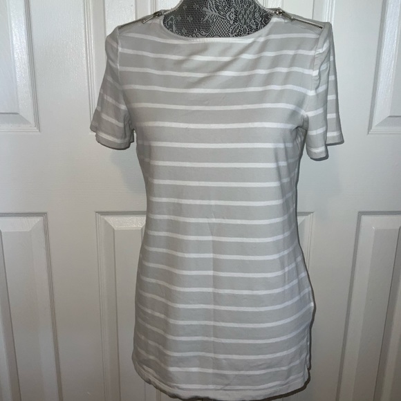 Michael Kors striped shirt with zippers size S - Picture 1 of 7